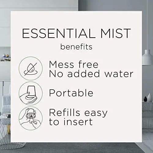 Air Wick Essential Mist Refill, Mandarin & Sweet Orange, 5 ct, Essential Oils Diffuser Freshener