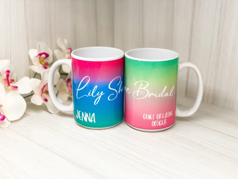 Custom-Printed Ceramic Coffee Mug  Dishwasher Safe