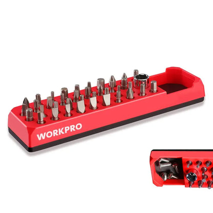 WORKPRO Magnetic 39-Hole Hex Bit Organizer for 1/4″ Drive Bits (Bits Not Included)