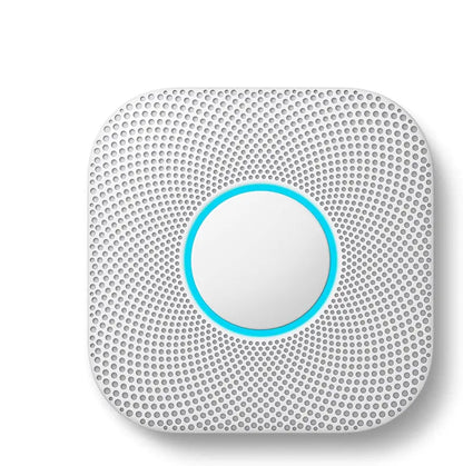 Nest Protect Battery-Powered Smoke and CO Alarm  Smart Detection, Voice Alerts, and Sleek White Design