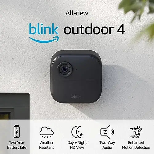 All-new Blink Outdoor 4 (4th Gen)   Wire-free Smart Security Camera, Two-Year Battery Life