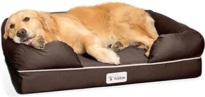 PetFusion Ultimate Orthopedic Dog Bed  CertiPUR-US Memory Foam, Large Size, Waterproof, Durable Cover, 3-Year Warranty