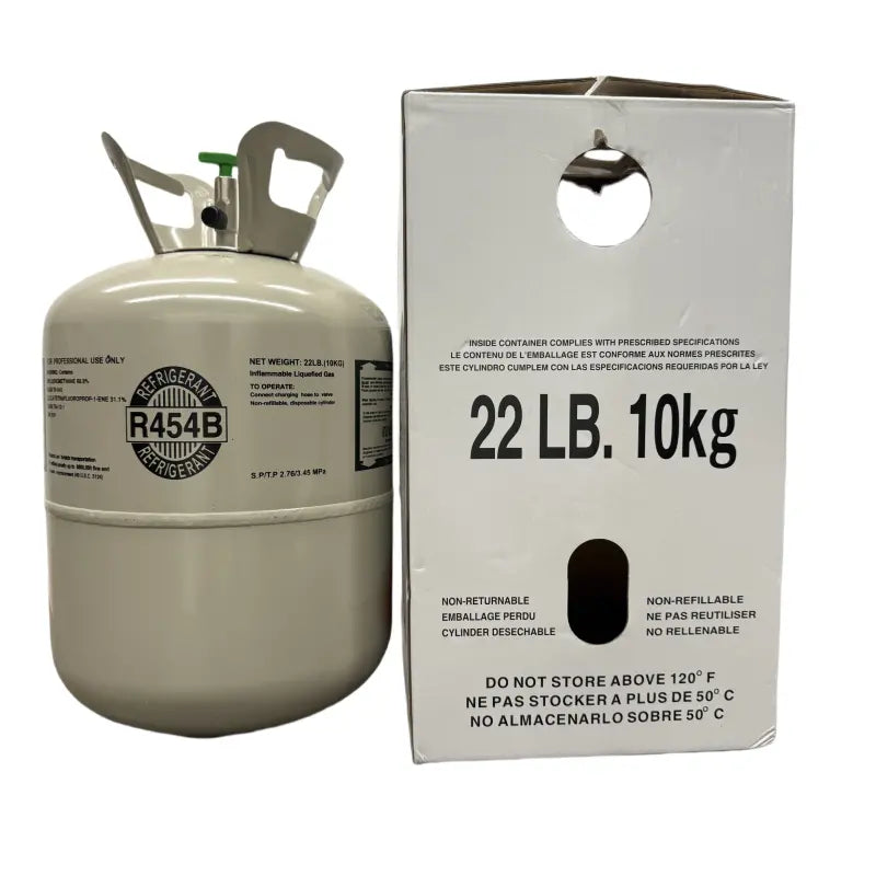 22 lb R454B Eco-Friendly Refrigerant Gas  Low-GWP HVAC Replacement
