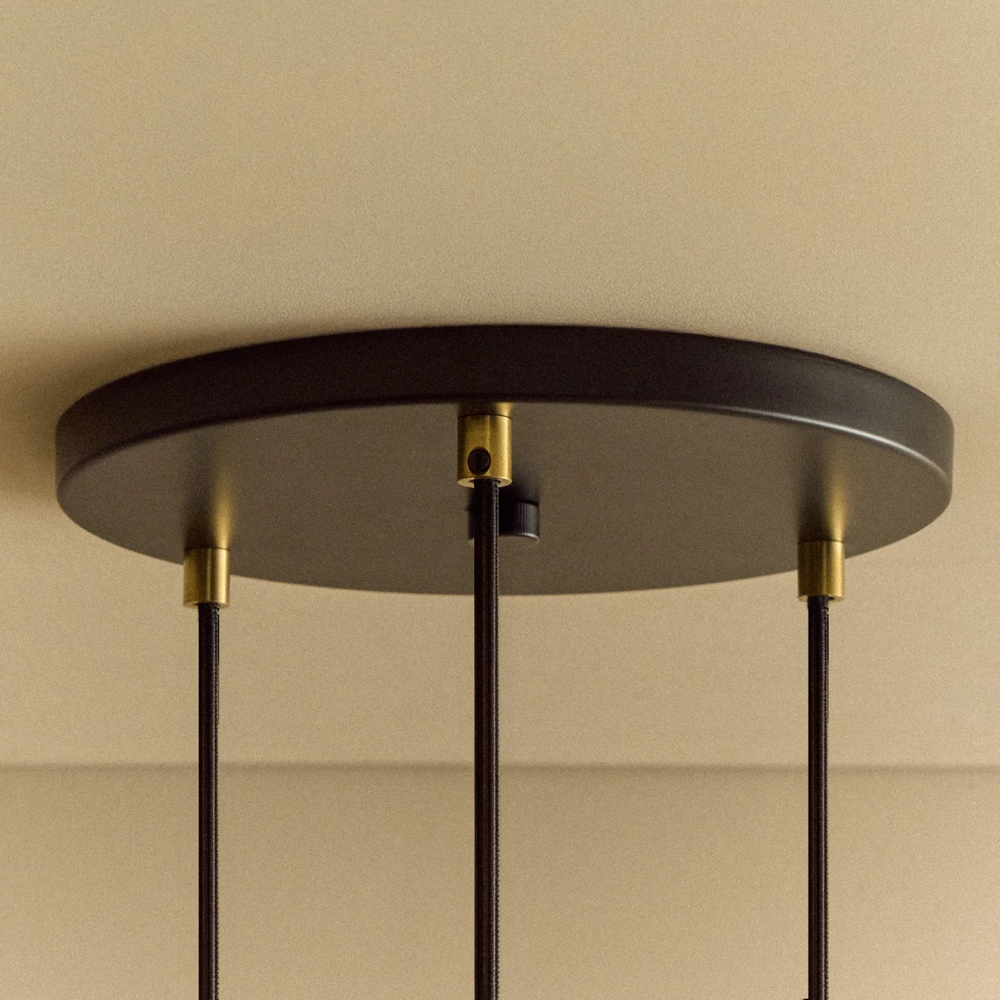 Triple Pendant in Walnut + Sphere IV