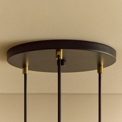 Triple Pendant in Walnut + Sphere IV