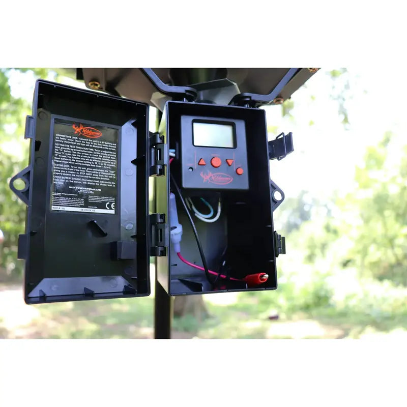 Wildgame Innovations Quick Set 30-Gallon Game Feeder  Portable, Timer-Controlled Hunting Accessory
