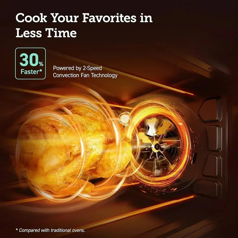 13-in-1 Smart Air Fryer Toaster Oven with App & Voice Control  32-Quart Convection Countertop Oven