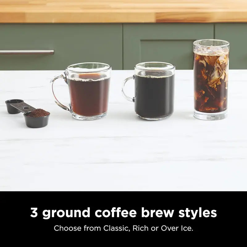 Ninja Espresso & Coffee Barista System  3 Brew Styles: Espresso, Drip, and Specialty Drinks