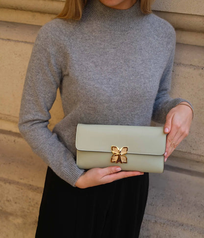 Hortensia Clutch | Vert d'Eau