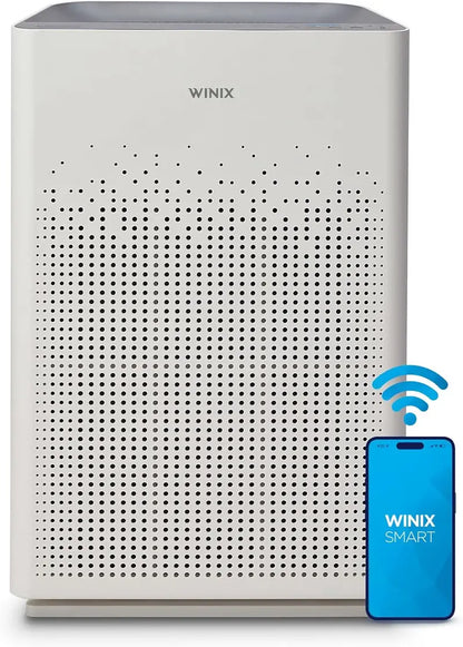 Winix 5510 Air Purifier: Upgraded True HEPA + Carbon Filter, App-Controlled Auto Mode, 1,881 sq. ft Coverage for Pet Allergens, Smoke & Odors