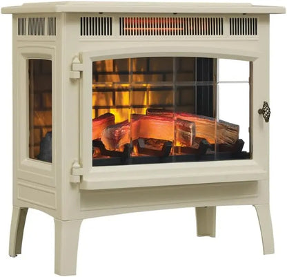 Duraflame Freestanding Electric Fireplace — 3D Flame Effect Heater with Realistic Glow
