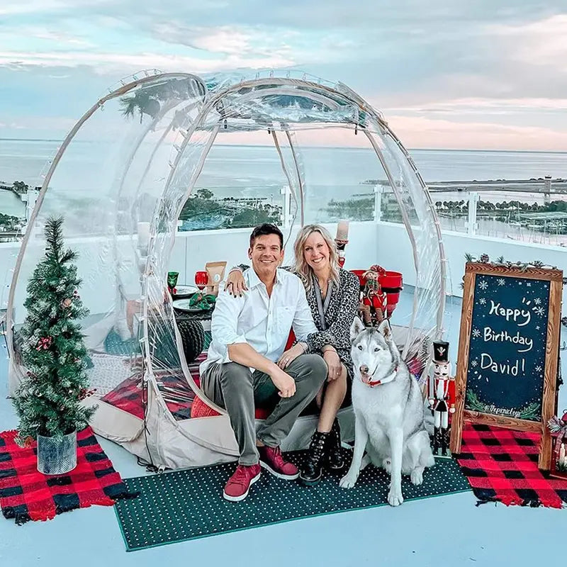 Pop-Up Bubble Tent Gazebo  810 Person Igloo-Style Dome Canopy for Patio, Garden, or Outdoor Events