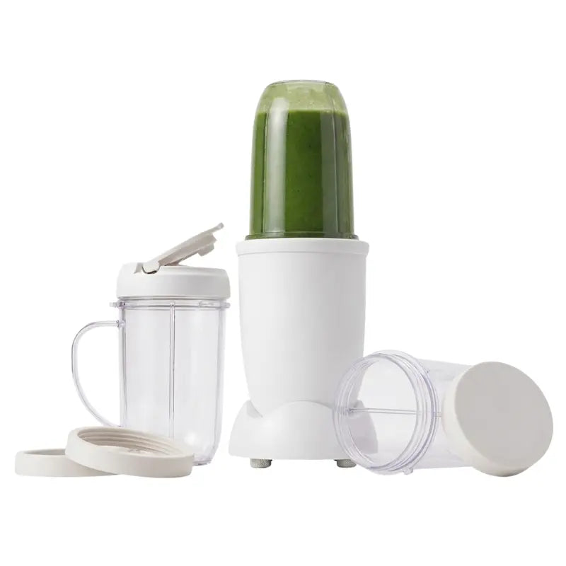 All-in-One Blender System for Smoothies, Sauces, and Purees — Includes 3 Cups and Food Processor Attachment