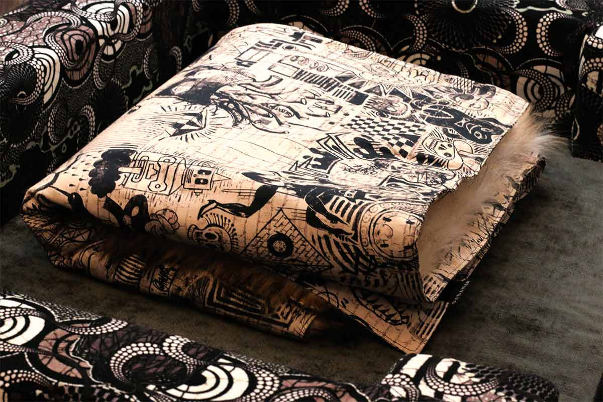 Couverture pour chat « Metis » Art - Tissu Jean-Paul Gaultier