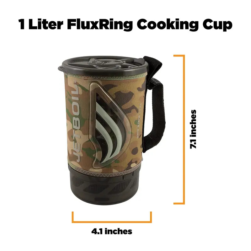 Jetboil Flash Cooking System  Fast-Boil Backpacking Stove with Integrated Pot and Lid