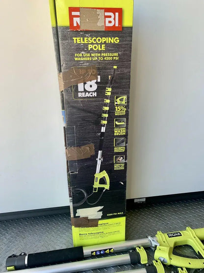 RYOBI RY31EP26 18-Foot Pressure Washer Extension Pole  Rated to 4200 PSI