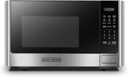 0.9 cu. ft. 5-in-1 Countertop Microwave Oven  Air Bake, Convection, Grill, Combo Cook & Bake with Child Lock & Stainless Steel Finish