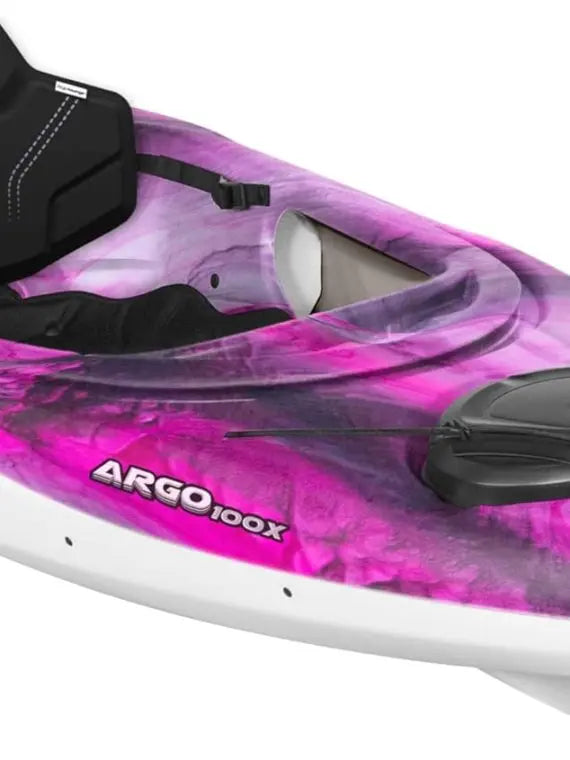 2025 Pelican Argo 100X EXO Sit-In Recreational Kayak  Includes Exo Cooler Bag, Stardust Color