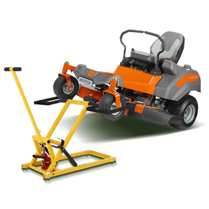 Heavy-Duty Hydraulic Lawn Mower Lift  26-Inch Platform, 500-LB Capacity, Steel-Built for Riding Mowers & ATVs