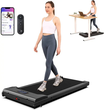 Lichico Ultra-Quiet Brushless Walking Pad  Under-Desk Electric Treadmill with Remote & Low-Noise Operation