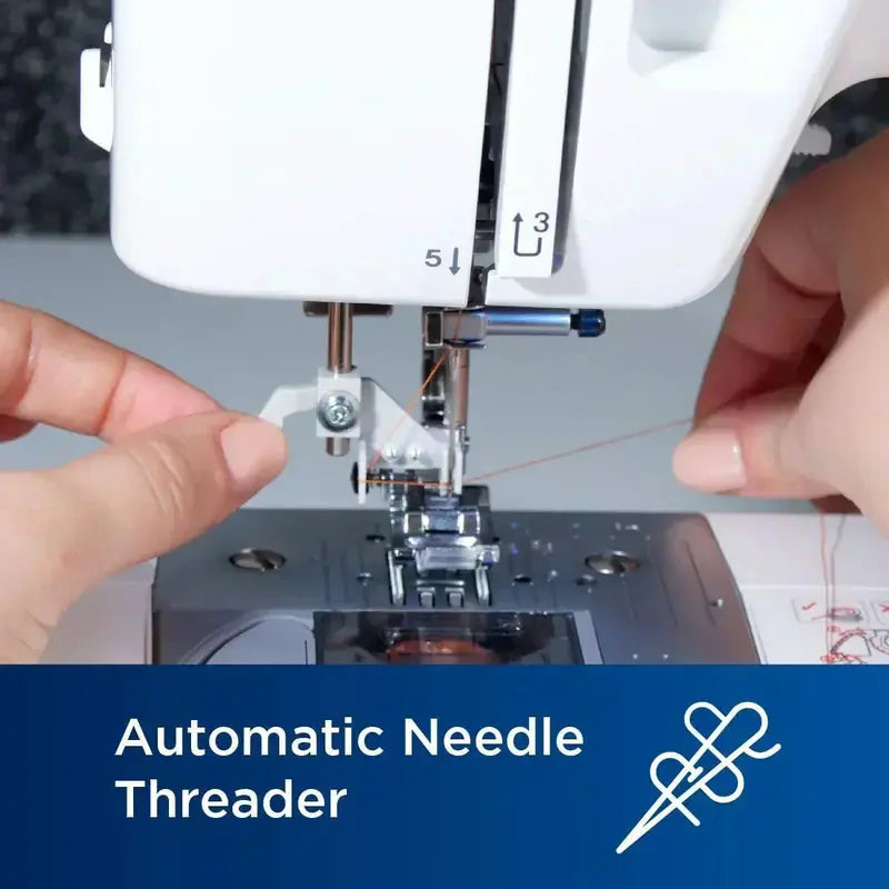Heavy-Duty Free-Arm Sewing Machine Featuring 37 Stitches and 6 Attachments