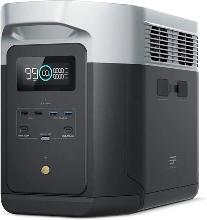 EcoFlow Delta 2 Max Solar Generator  2400W Pure Sine Wave Inverter, Expandable Battery System