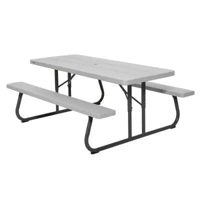 6-Foot Classic Folding Picnic Table  Lightweight, All-in-One Outdoor Dining Set