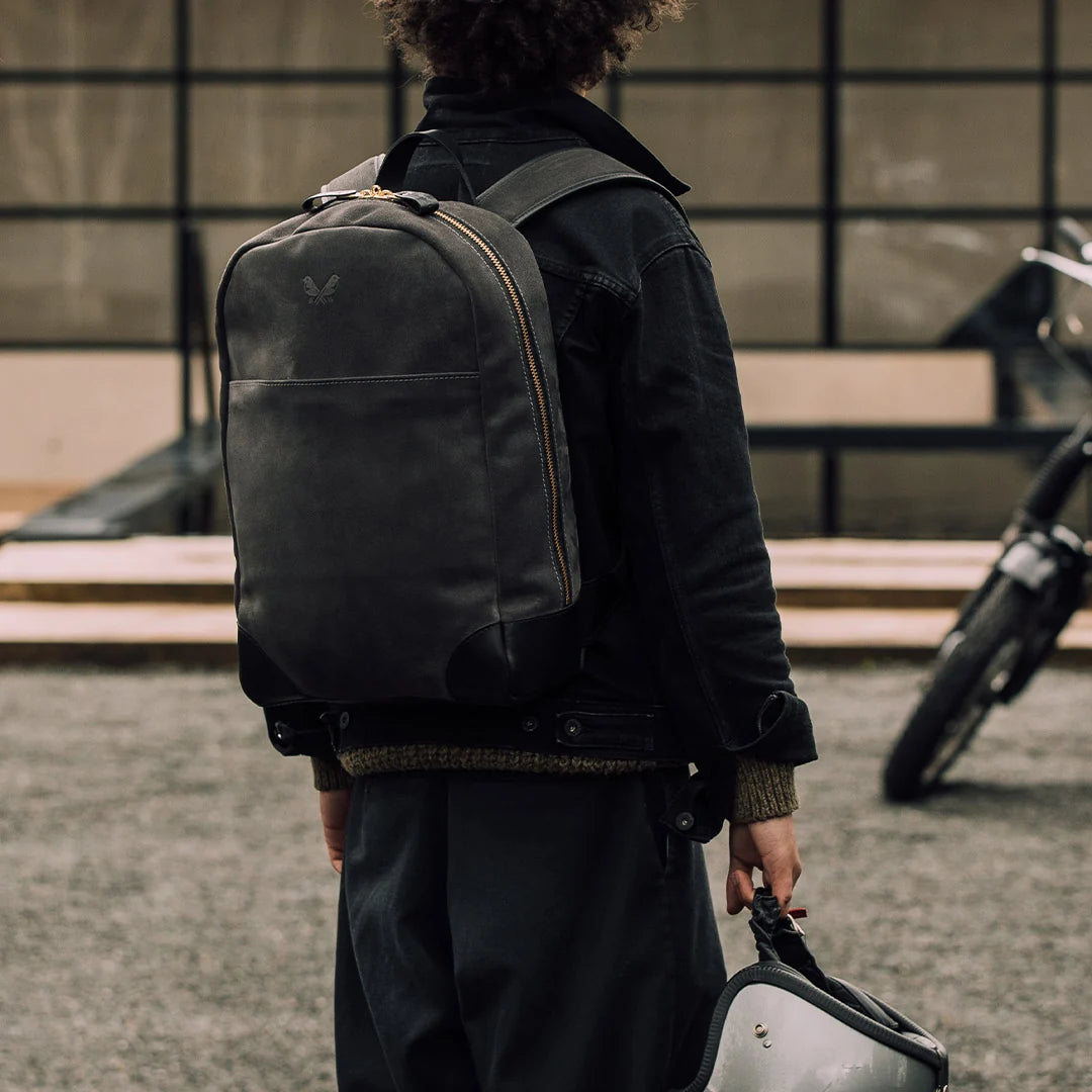 Suede Backpack - Storm Grey