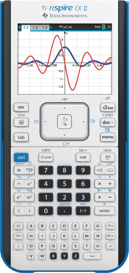Texas Instruments TI-Nspire CX II Graphing Calculator  Advanced STEM Tool with Color Display, Rechargeable Battery, and Intuitive Interface