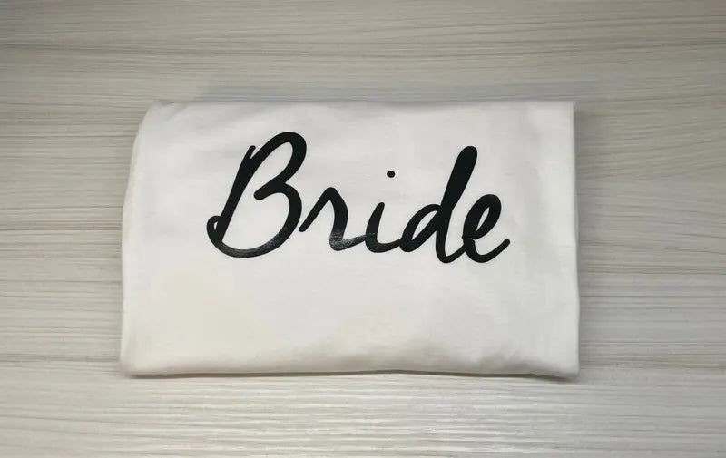 Bride and Groom Themed T-Shirts for Wedding Parties