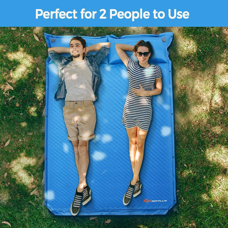 Self-Inflating Foam Camping Sleeping Pad  Lightweight Outdoor Mat