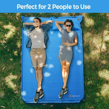 Self-Inflating Foam Camping Sleeping Pad  Lightweight Outdoor Mat