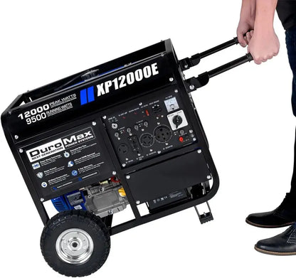 13,000-Watt Dual-Fuel Portable Generator  Gas or Propane, Electric Start, Transfer Switch Ready for Whole-Home Backup & RV Use