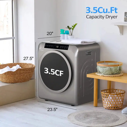 ROVSUN Compact Portable Clothes Dryer  13.2 lb Capacity, 3.5 Cu.Ft Drum, Lightweight Design