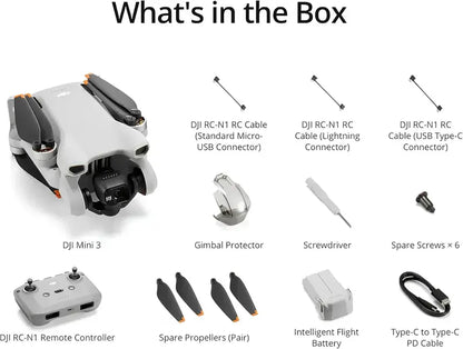 DJI Mini 3 Drone  4K Camera UAV for Adults with 38-Minute Flight Time and High-Altitude Performance