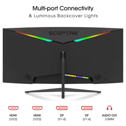 Sceptre 34¡å WQHD Curved Ultrawide Monitor  165Hz Refresh Rate