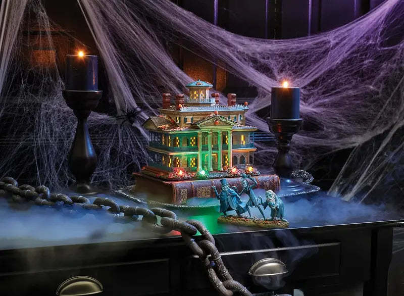 Department 56 Snow Village Haunted Mansion  Illuminated Halloween-Themed Collectible Building