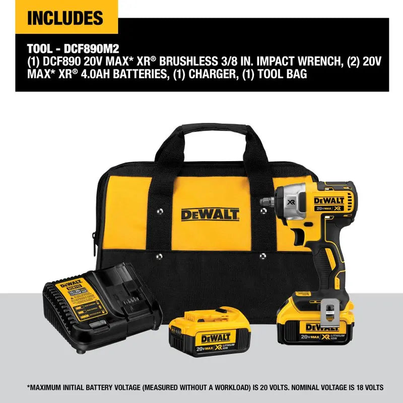 20-volt MAX XR 3/8-in Compact Impact Wrench Kit
