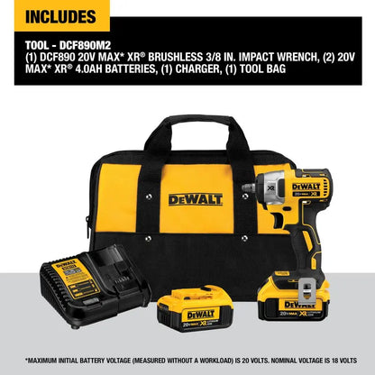 20-volt MAX XR 3/8-in Compact Impact Wrench Kit