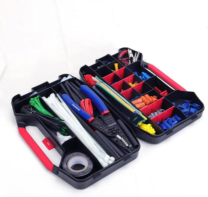 WORKPRO 582-Piece Electrical Repair Kit: Crimp Terminals, Heat Shrink Tubing & Wire Tools