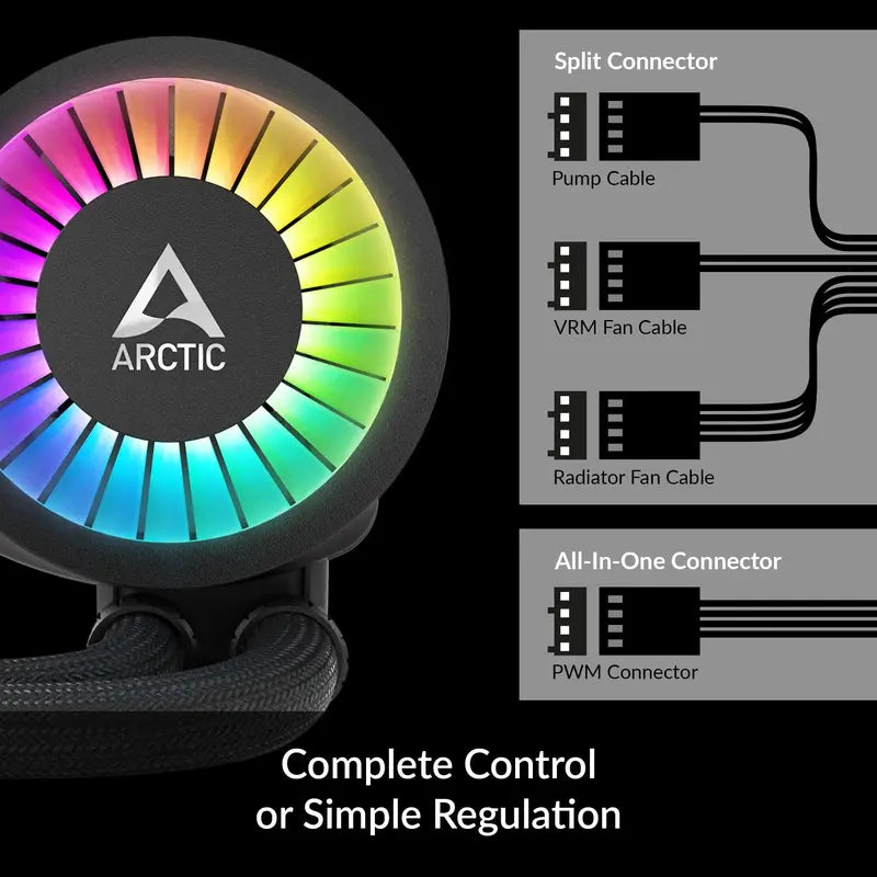 ARCTIC Liquid Freezer III 360 A-RGB CPU Liquid Cooler  High-Performance AIO Water Cooling System