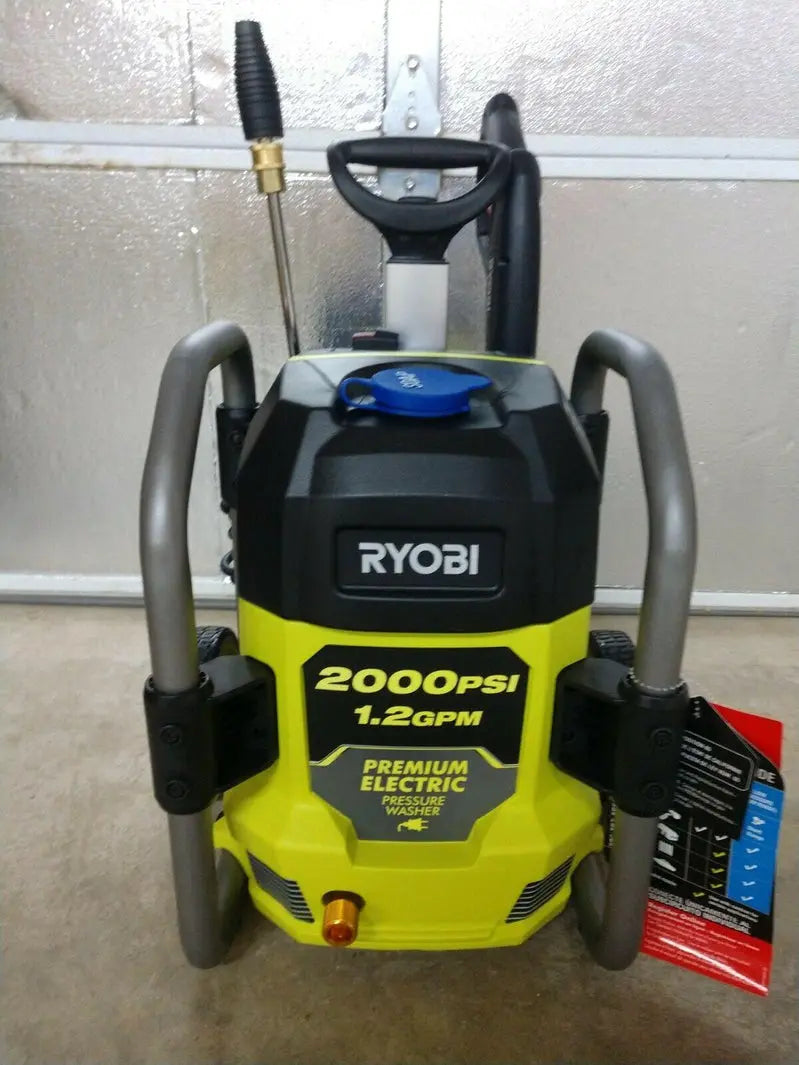 RYOBI 2000 PSI Electric Cold Water Pressure Washer  Compact 1.2 GPM Home Cleaning Solution