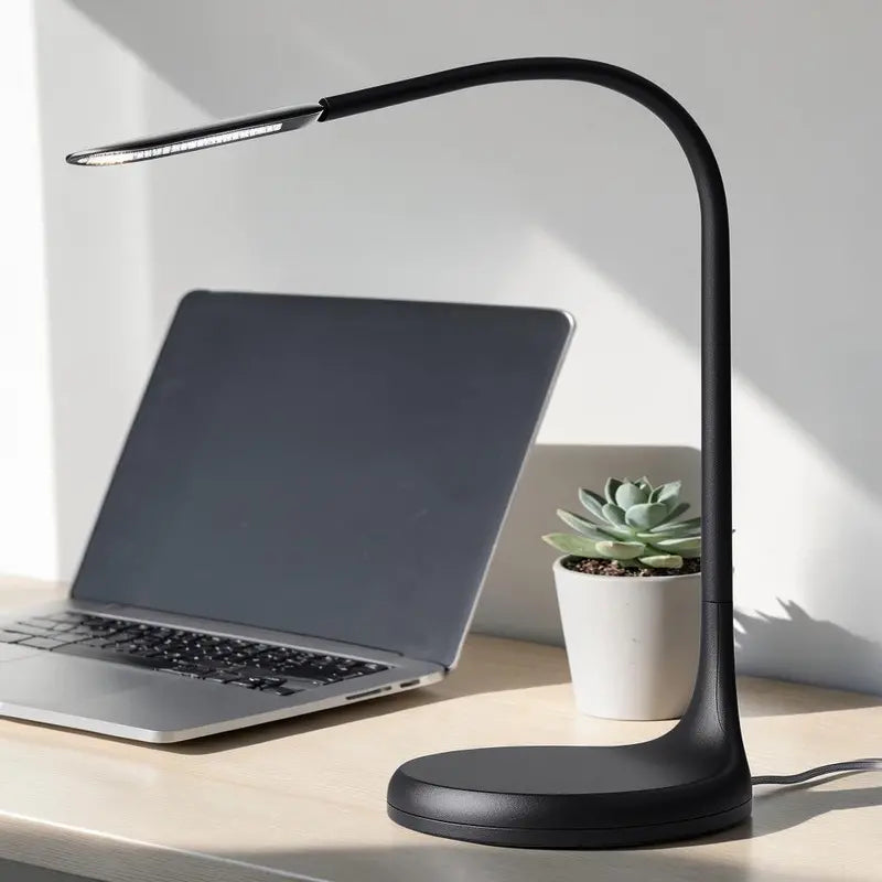 Helpox Nordic Arch LED Desk Lamp  Minimalist Eye-Caring Table Light with Touch Controls