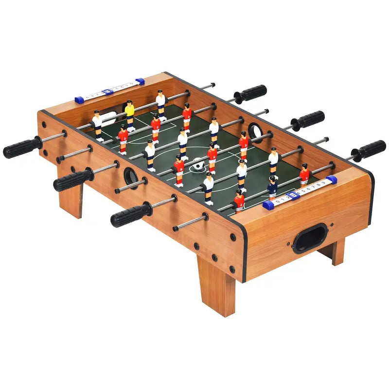 Mini Tabletop Foosball Game  27-Inch Portable Soccer Table for Kids & Adults