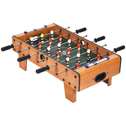 Mini Tabletop Foosball Game  27-Inch Portable Soccer Table for Kids & Adults