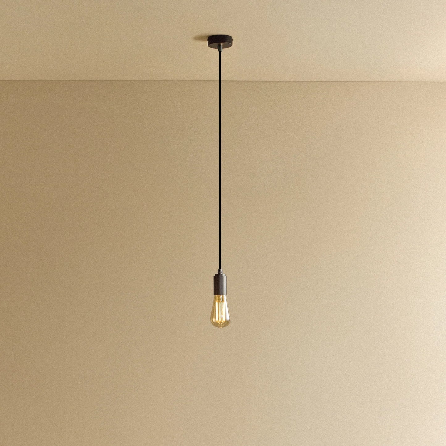Squirrel Cage Pendant Light in Graphite