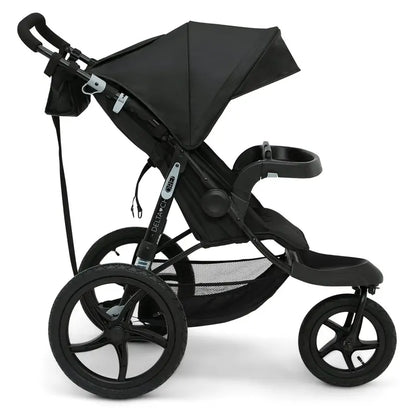 Delta Children Apollo Jogging Stroller  Shock-Absorbing Frame, Spacious Canopy, Recline Function