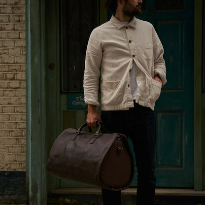 Leather S.C Holdall - Brown
