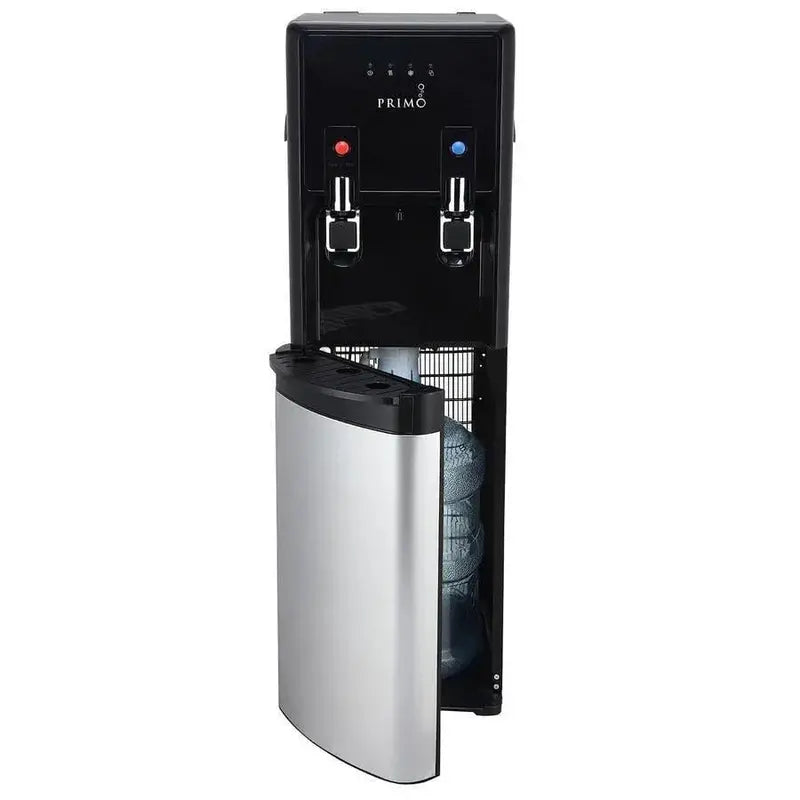 Primo Pro-Plus Bottom-Load Water Dispenser  Dual-Temp (Hot/Cold) Dispensing Unit in Sleek Black Finish