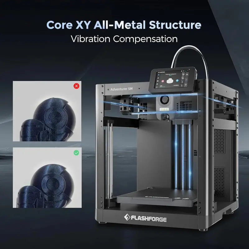 Adventurer 5M Fully Automatic Leveling 3D Printer  Precision Desktop Model